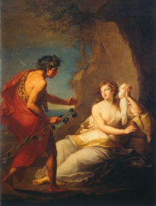 Bacchus Discovering Sleeping Adriadne on Naxos, Angelica Kauffman, 1764, Vorartberg fMuseum, Bregenz