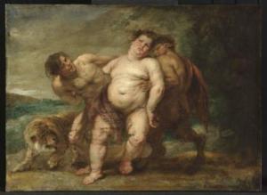 Peter Paul Reubens, Drunken Bacchus with Faun and Satyr, 1639, Museum of Fine Arts, Boston